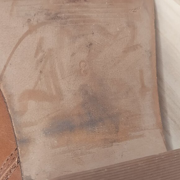 Madewell Charley Bootie Leather Block Heel English Saddle K5307 Women US 8 - Picture 16 of 16